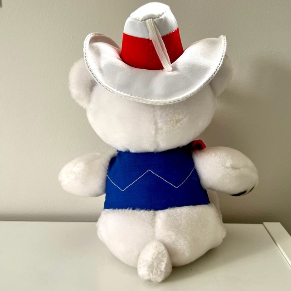 Vintage 1988 Calgary Olympics White Bear Mascot Howdy 9" Plush stuffed - Picture 2 of 2